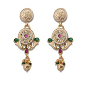 Regal Enamel Earrings